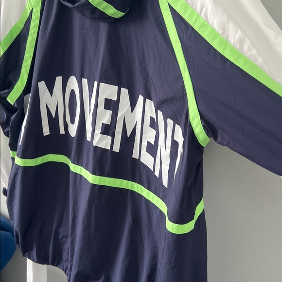 Free People Movement Care Like the Wind New navy neon Anorak jacket medium - Picture 11 of 14